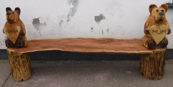 Memorial bench for mum, made to measure bench