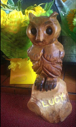 memorial owl for cancer loved one