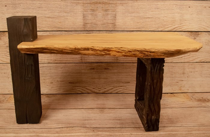Spalted beech side table