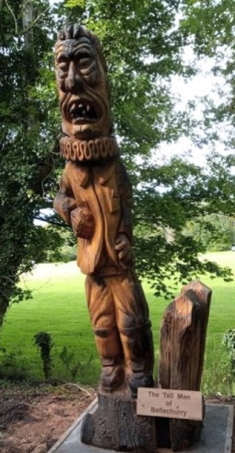 Isle of Man folklore chainsaw carving